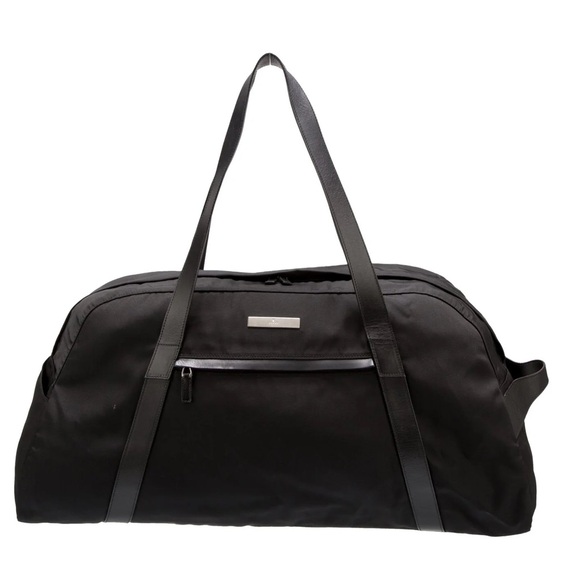 Authentic GUCCI leather Trimmed Nylon Duffel Bag - Picture 1 of 14